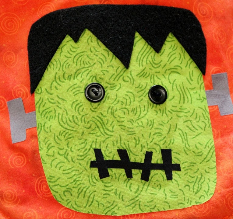 Halloween Frankenstein monster Baby Bib