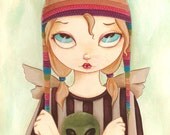 Cthulhu fairy rainbow ACEO print