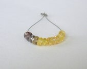 Mini Strand Sunflower Mix Sapphire Faceted Rondelles- 3mm