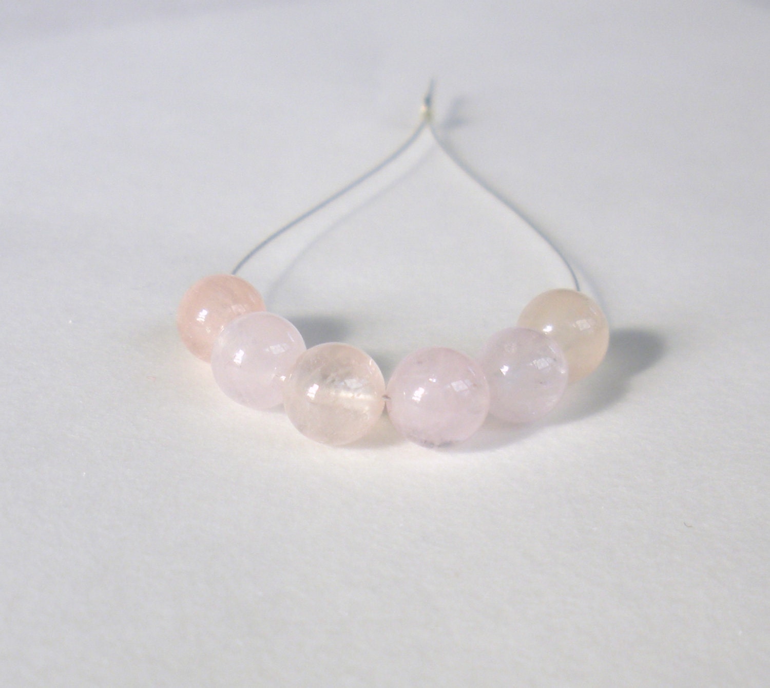Morganite Smooth Round Beads