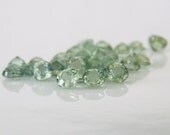 Songea Green Sapphire Round Gems for Setting 3mm