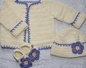 Baby Girl Sweater  size 3 to 6 Months made in a Bamboo Blend