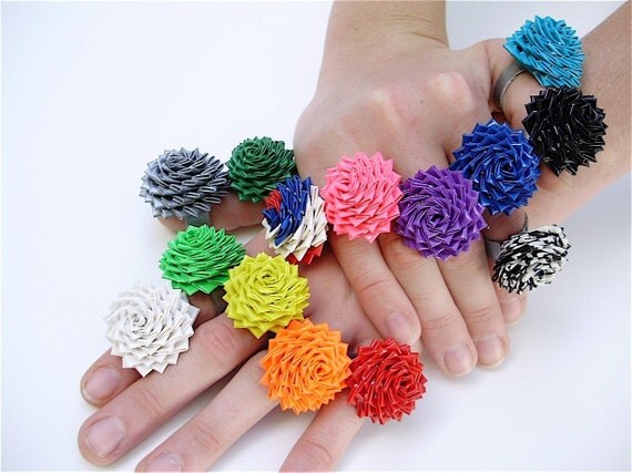 Custom Wholesale Order Form for 15 Custom Duct Tape Rose Rings