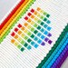 Rainbow and White Friendship Bracelet Set - Ten Bracelets
