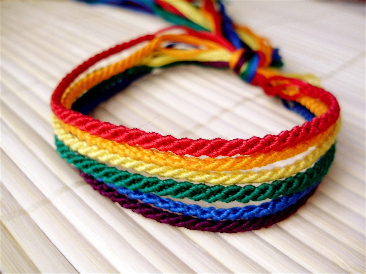 Rainbow Friendship Bracelet Set