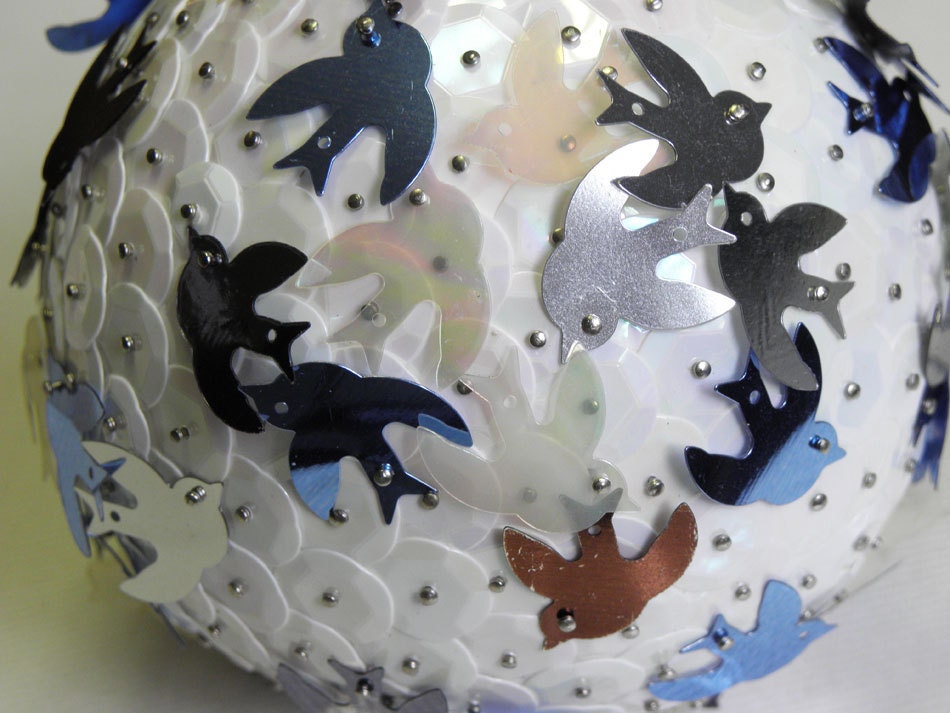 White Hope & Harmony Ornament with Birds (Large)