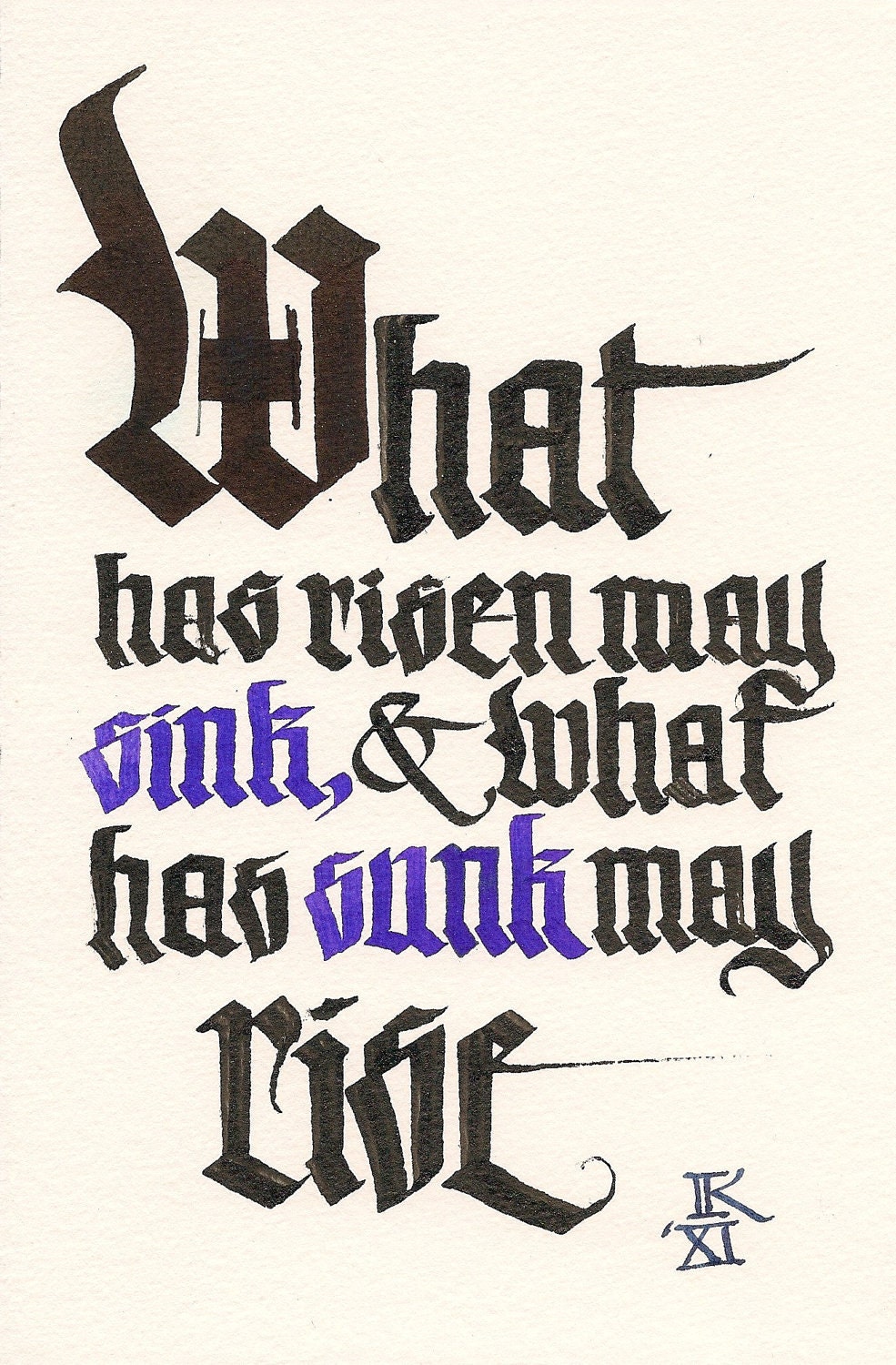 What Has Risen May Sink
