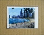 Chicago Skyline Cityscape Blank Notecard