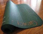 Hand Painted Inspirational Yoga Mat