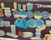 Vintage Tupperware Party Invitation Post Card -- VINTAGE Tupperware Postcard -- 1955