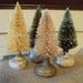 Sepia Bottle Brush Tree and Old Vintage Brass Door Knob OOAK