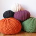 Extra large knit pouf - soft fill