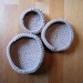Nesting crocheted bowls