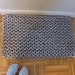 Giant knit rope rug - 30 by 20 inches