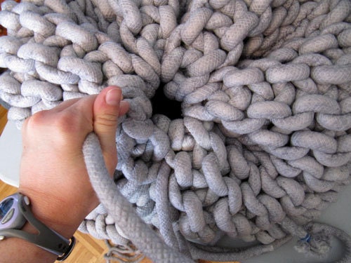 XLG rope pouf - stuff it yourself