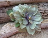 Shabby Chic Flower Hair Clip-SEASIDE-Beach Weddings, Floral Hair Fascinator, Weddings, Mint Green, Prom, Hair Flower - sandnsurfcreations Shabby Chic Flower Hair Clip-SEASIDE-Beach Weddings, Floral Hair Fascinator, Weddings, Mint Green, Prom, Hair Flower - sandnsurfcreations