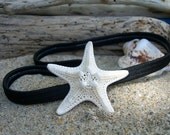 Starfish Stretch Headband-Mermaid Costume, Mermaid Halloween, Starfish Hair Accessories, Beach Weddings, Little Mermaid, Ocean, Starfish