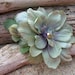 Shabby Chic Flower Hair Clip-SEASIDE-Beach Weddings, Floral Hair Fascinator, Weddings, Mint Green, Prom, Hair Flower