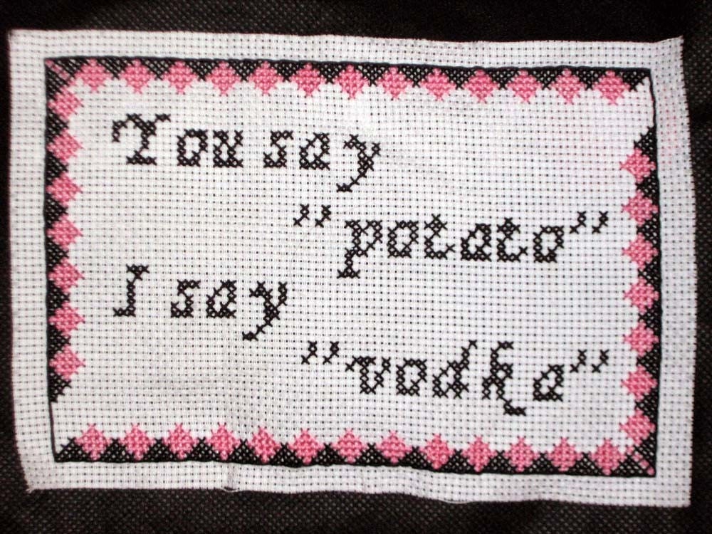 You say potato, I say vodka - Karen Walker Shopping Bag