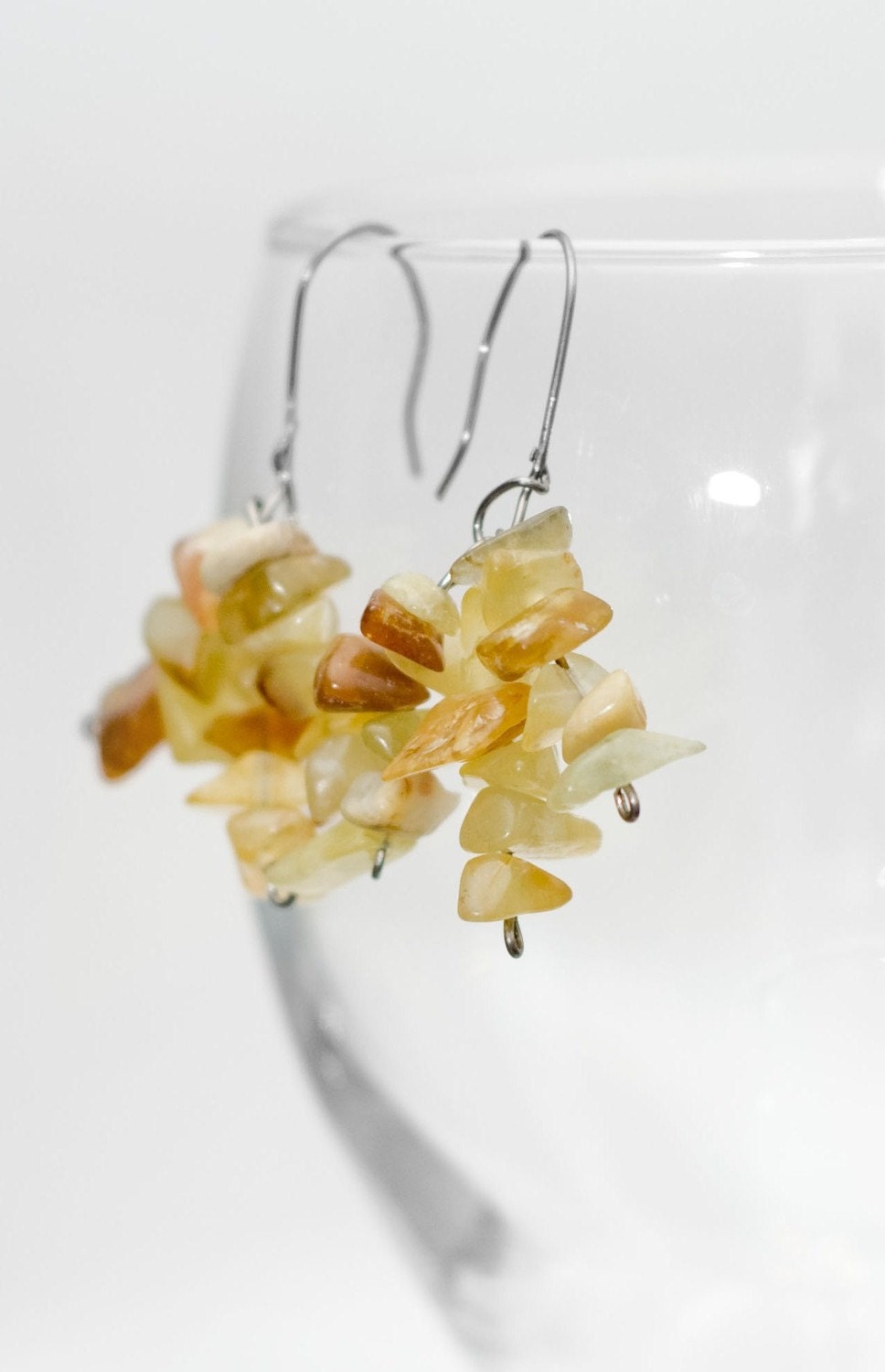Hessonite Hypoallergenic Earrings -  SHOP CLOSING SALE- only for you -gift for her this holiday season