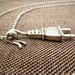 Rusty Silver Electric Plug Necklace