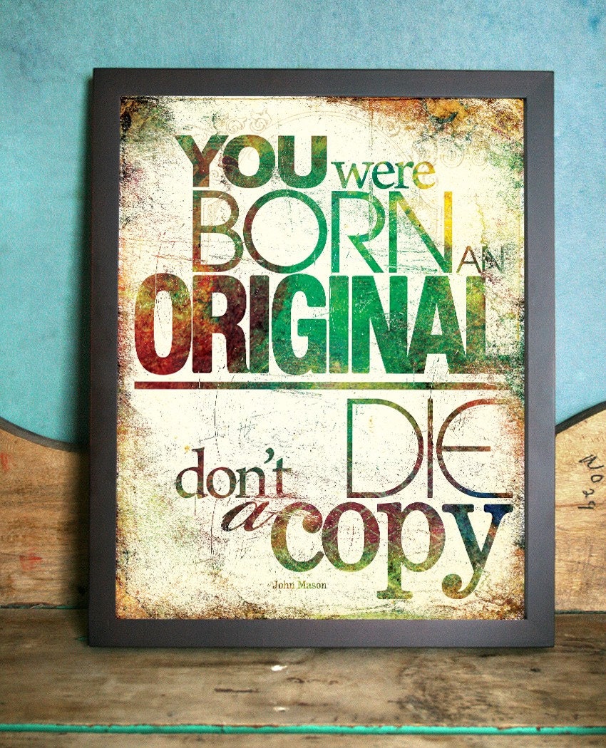 Born an Original - 8x10 Art Print
