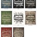 ADVENTURE Typographic Sign (light vintage version) - 8x10 Art Print
