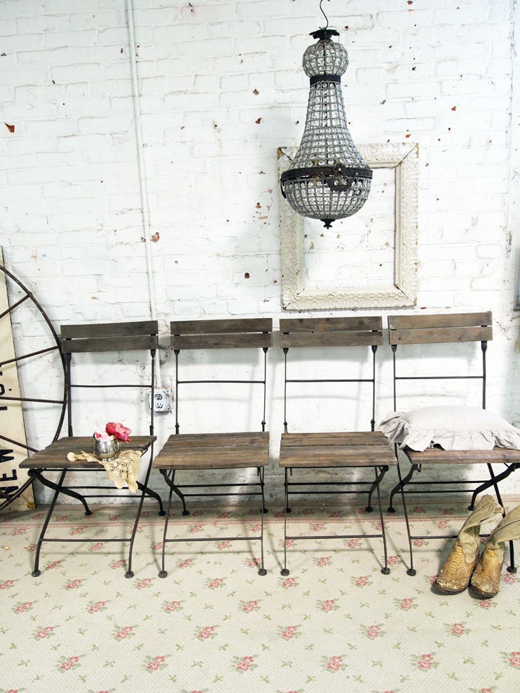 Painted Cottage Chic Shabby Farmhouse Chairs CH220