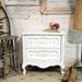 RESERVEMarinaPainted Cottage Shabby White Romantic French Night Table NT393