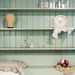 RESERVE ANNE Painted Cottage Chic Shabby Mint Green Farmhouse Hutch CC340