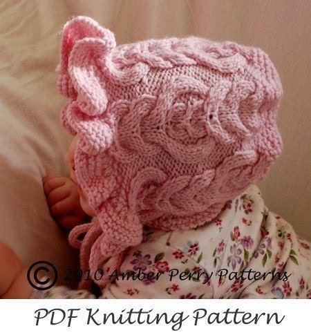 PDF Knitting Pattern - Elizabeth Bonnet