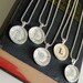 Music Note Necklace from Vintage Sheet Music Treble Clef