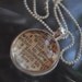 Vintage Bible Verse Pendant Necklace Ephesians 4:2