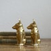 Vintage Pair of Brass German Shepherd Dogs