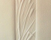 Handmade Card - Embossed Cattails with Recycled Envelope - Medium