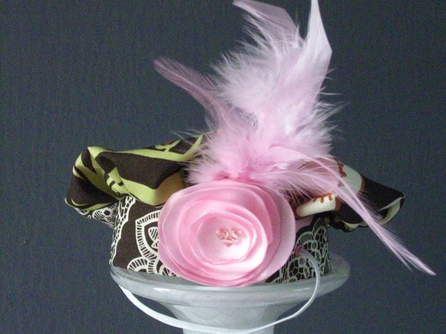 Retro Pink Dog Beret Hat