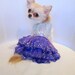Sparkling Mystic Swarovski Crystal Couture Dog Dress