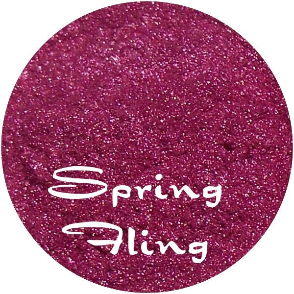 SPRING FLING Pink Glitter Eyeshadow 5 Gram Jar Mineral Makeup