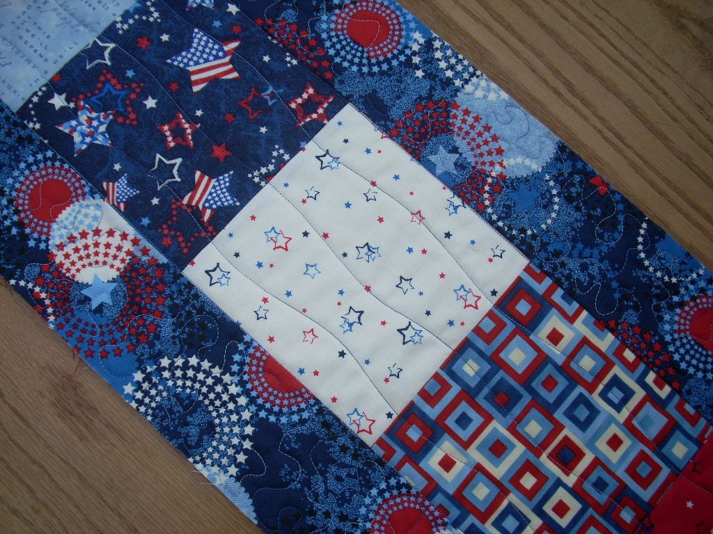 Red, White and Blue Stars tablerunner - FREE SHIPPING