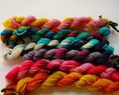 SALE Pony Skeins--Mane 6 handpainted superwash merino fingering weight sock yarn