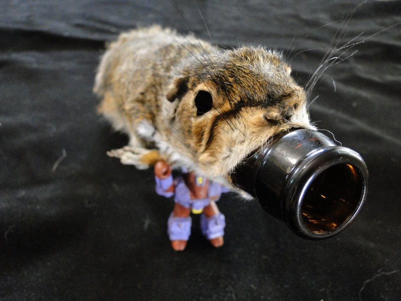 Squirrel Beer Bottle Cozy
