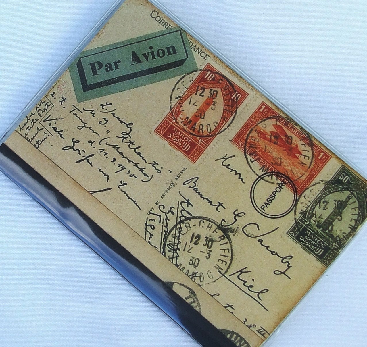 PASSPORT COVER - Vintage Postcard