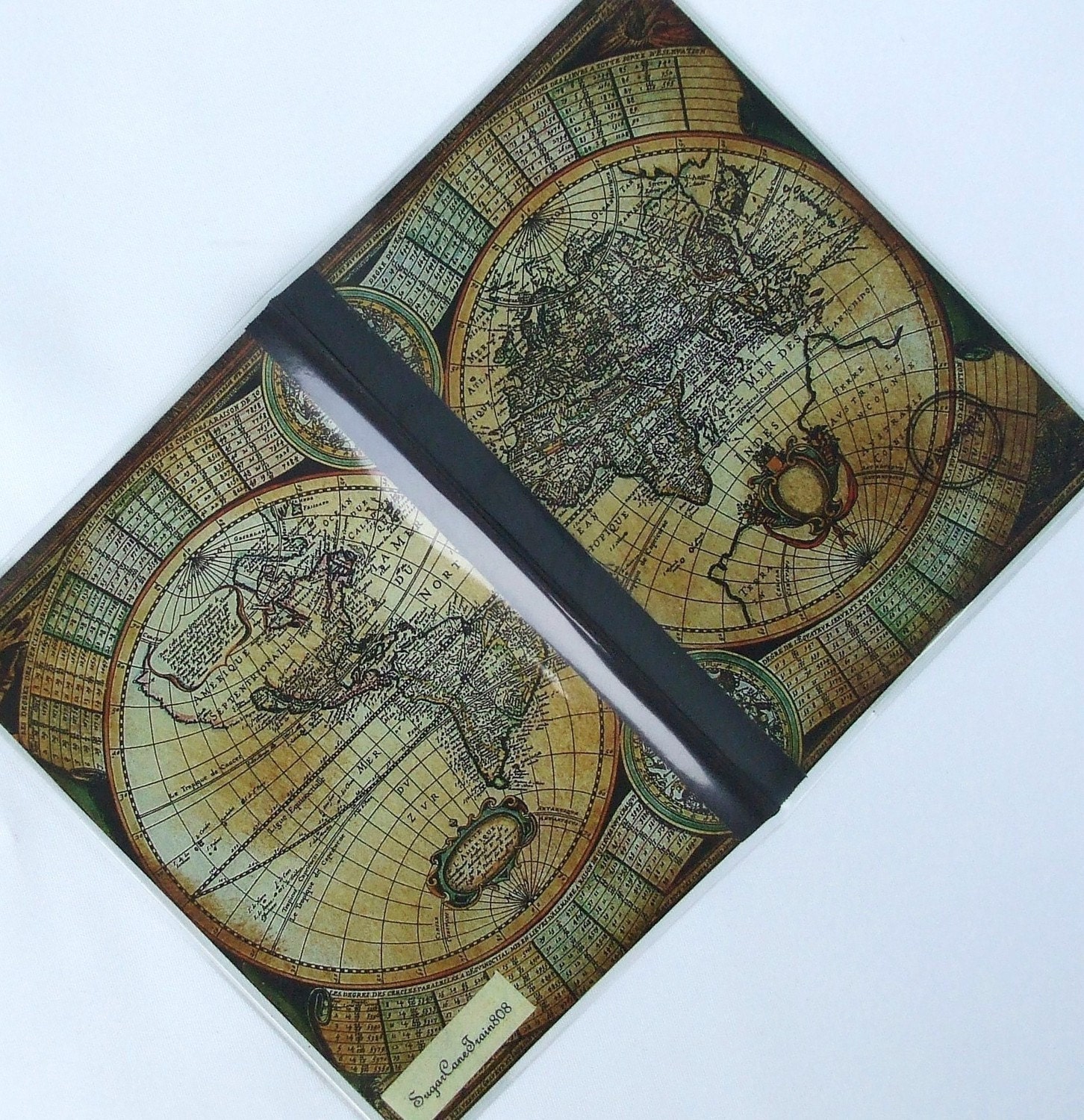 MAP PASSPORT COVER Vintage Olde World Map