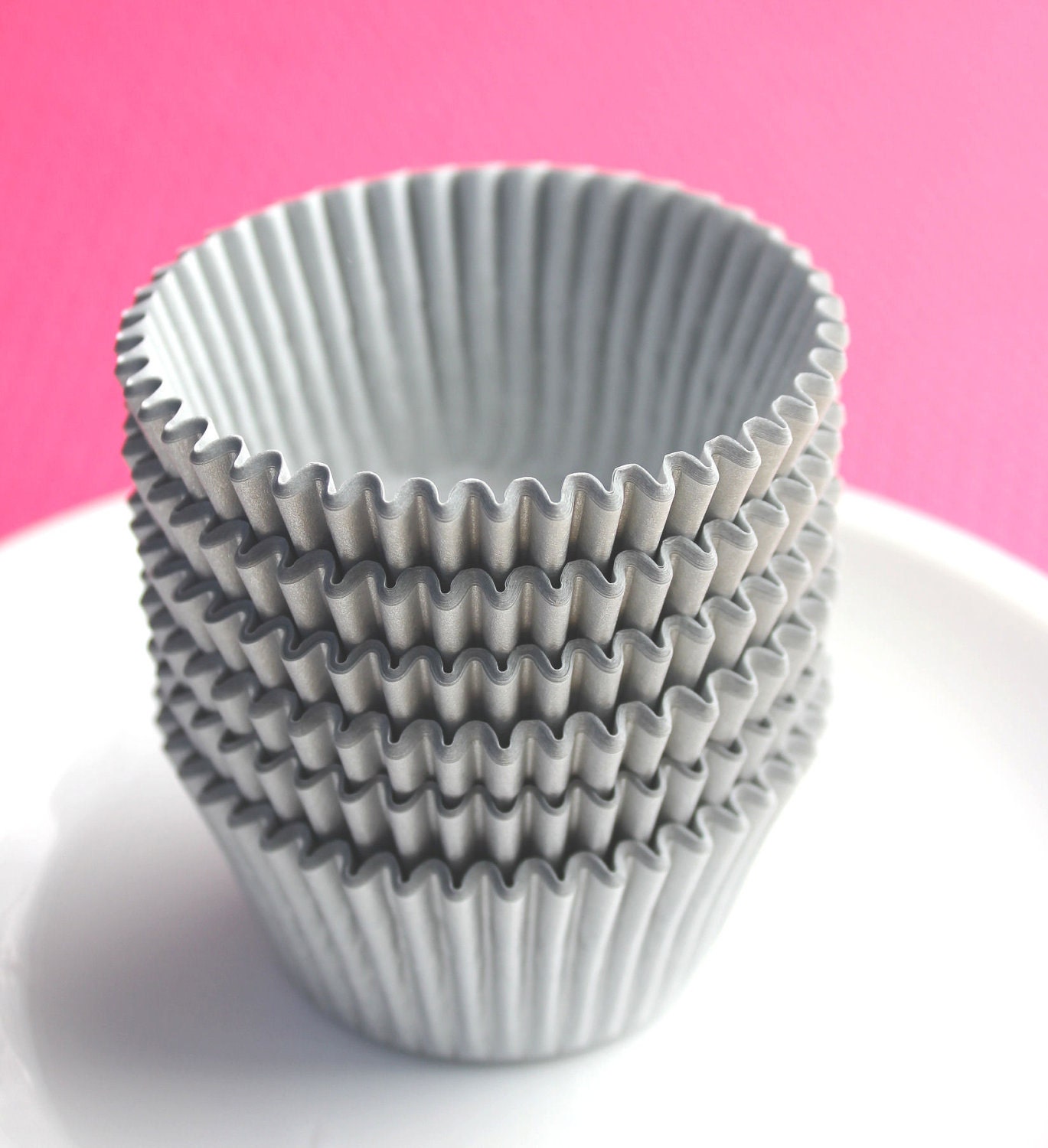 Silver Cupcake Liners