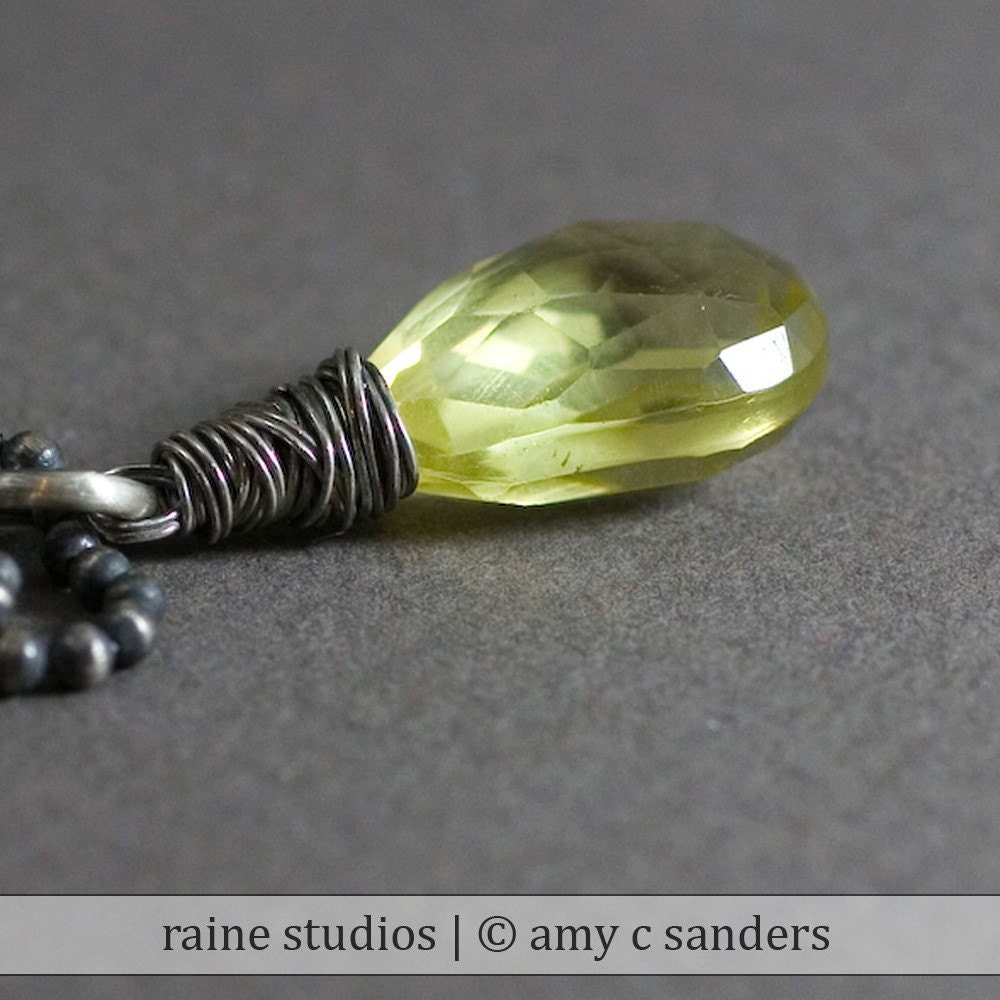 Golden Lemon Topaz Handmade Pendant