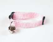 Cat Collar Crochet Baby Valentine Pink