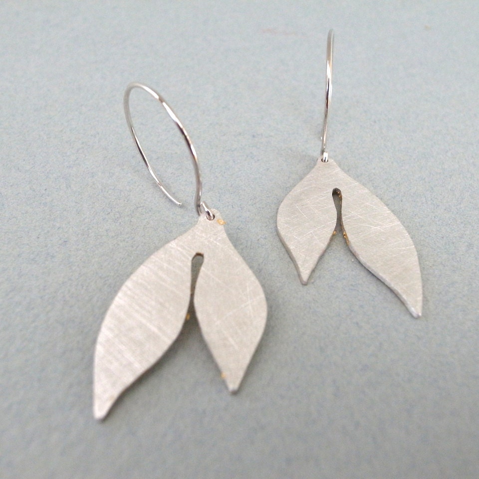 silver dangle earrings - shape 7