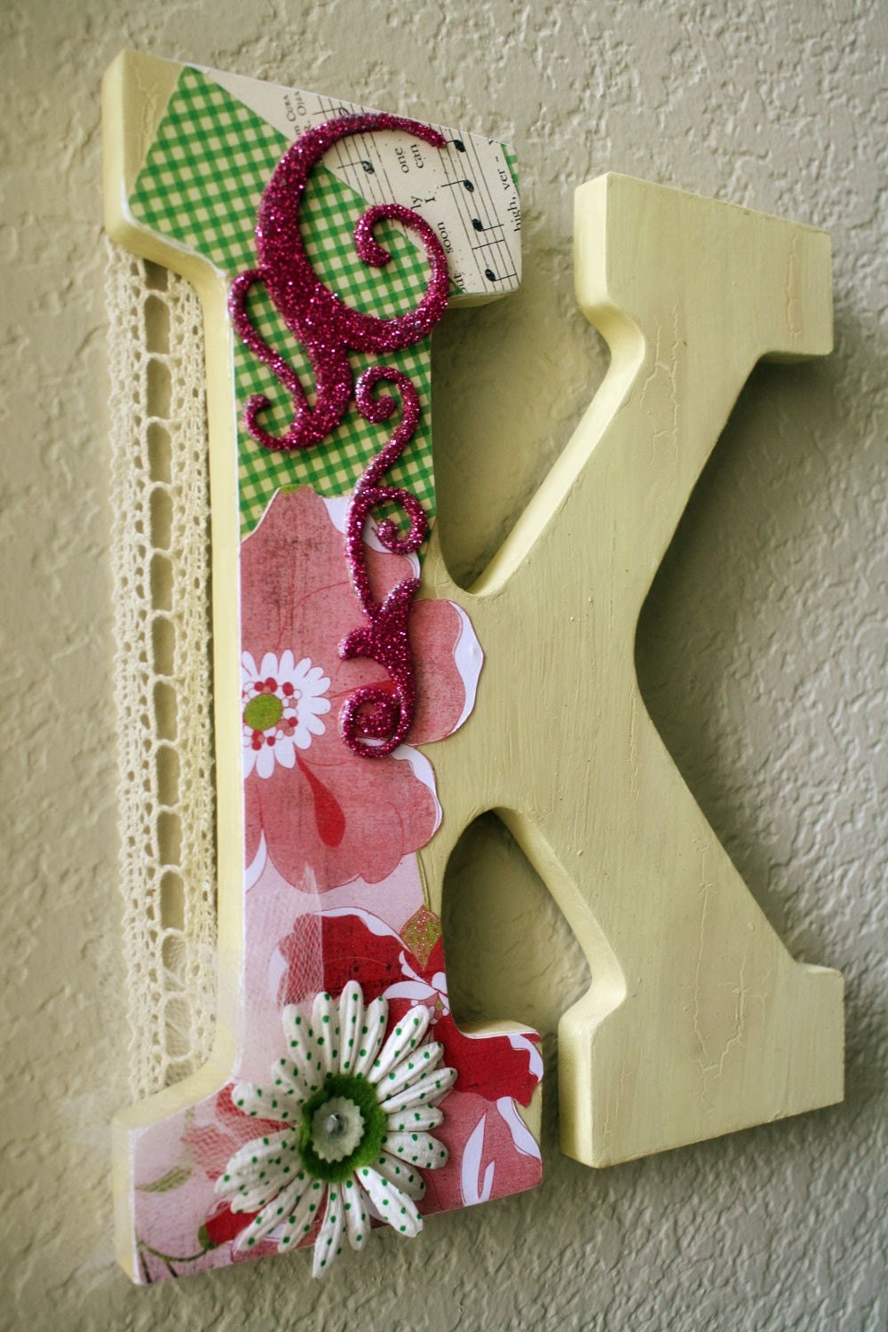 Wedding Monogram Large Wall or Table Letters