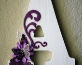 Wooden Wedding Initial Monogram Letters