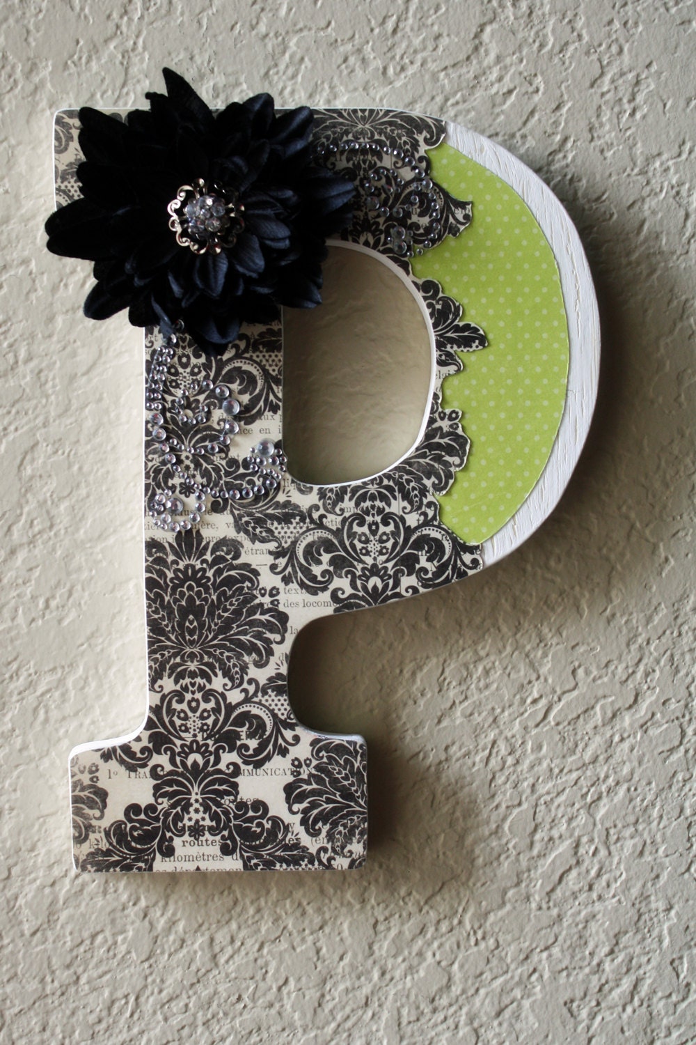 Custom Wooden Nursery Initial Monogram Letters-Custom 2 M